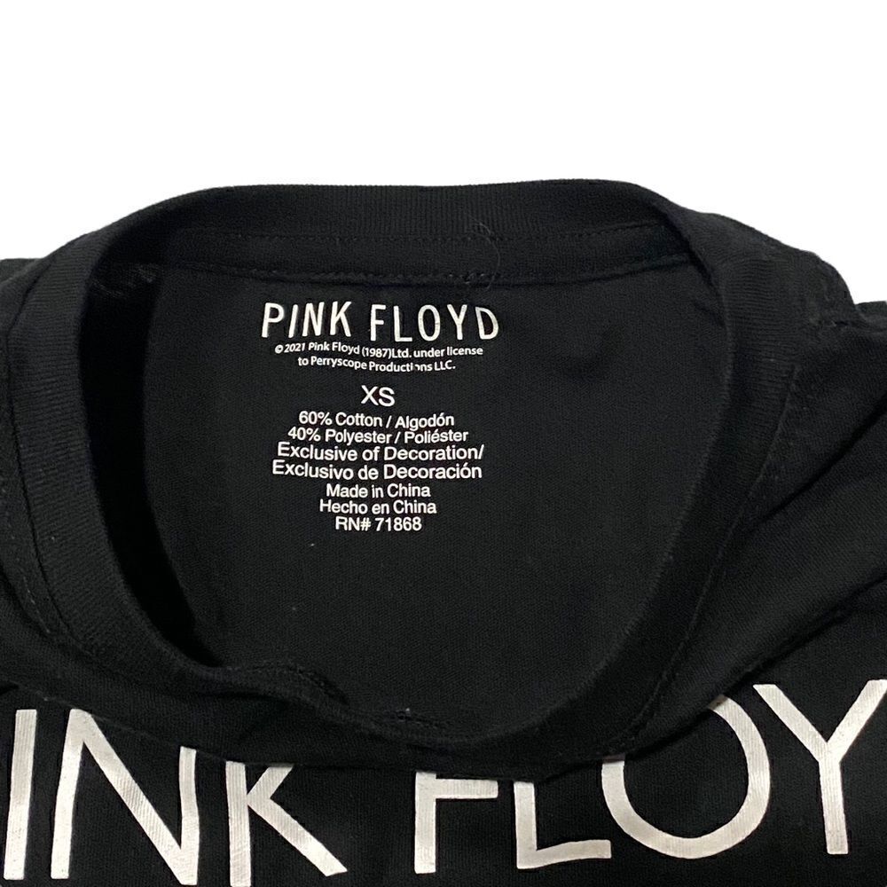 Pink Floyd Floral Embroidered Short Sleeve Graphic Tee Shirt - Picture 4 of 4